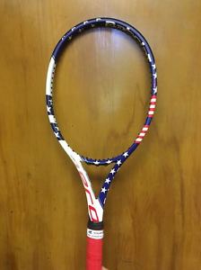 babolat pure aero vs stars and stripes 4 3/8  tennis racquet MINT Condition