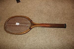 VINTAGE DREADNOUGHT DRIVER HARRY C LEE CO. WOOD TENNIS RACQUET