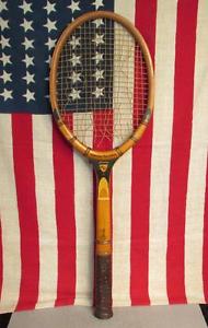 Vintage 1940s Wright & Ditson Wood Tennis Racquet Mercer Beasley Model Princeton