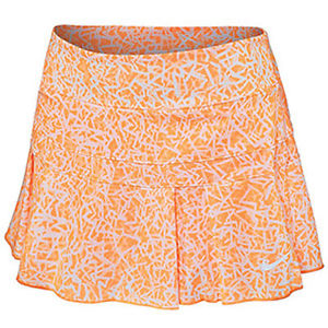 Nike Women's Dri-Fit Victory Tennis Skirt Skort Orange/White 646165-810 L, XL