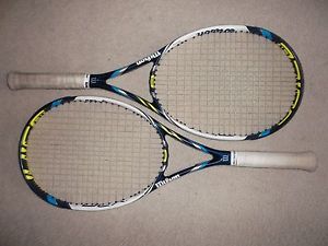 2 x Wilson BLX Juice 100 4 3/8 Tennis Racquets Good Used Free Shipping