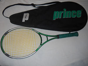 PRINCE TOUR NXG GRAPHITE OVERSIZE TRIPLE THREAT TT TENNIS RACQUET & BAG 4 3/8
