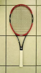 WILSON PRO STAFF RF 97 ROGER FEDERER 16x19 TENNIS RACQUET NEWLY STRUNG. 4 1/4"