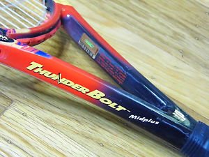 NEW STRINGS Prince Longbody ThunderBolt 800pl Midplus Racket 4 3/8" TT Bolt 100