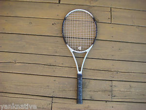 Donnay 10.9 oz Pro One silver/ black 4 1/4 racquet w/ head pro grip w/ dampener