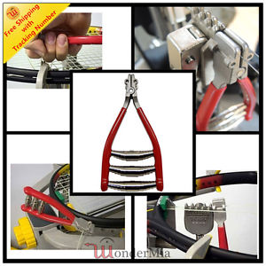 Starting Clamp Knot Stringing Tool for Badminton Tennis Racquet (Red Gripper)