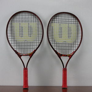 Wilson Rakkattak Set Of Two Tennis Rackets 3 7/8
