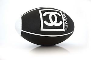 NEW CHANEL RUGBY BALL - LIMITED EDITION RUGBY BALL WITH CHANEL COVER...
