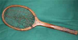 Antique E. Kent Tennis Racquet Racket Kenoak 1924 27" Wooden Pawtucket RI