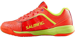 Salming Adder Women's Indoor Court Squash Shoes - Diva Pink/Yellow - Reg $200