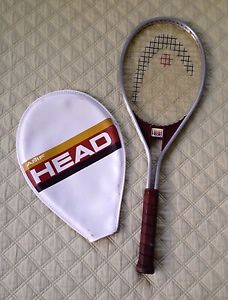 VINTAGE 1981 HEAD AMF EDGE ALUMINUM TENNIS RACKET W/COVER "NICE"