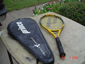 Prince TT Scream OS Graphite Extreme Tennis Racquet 4 1/2 w Full Length Cover