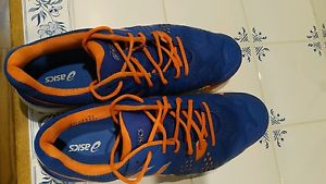 Asics gel resolution 6 blue  and orange size 14 used 3 times