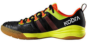 Salming Kobra Men's Indoor Court Squash Shoes - Black/Orange - Reg $200
