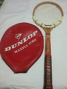 Dunlop Maxply Fort Wooden Tennis Racket. Made in England.  Light 4 1/2