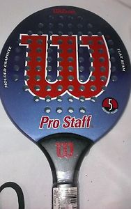 NEW Wilson Pro Staff 5 Platform Tennis Paddle Racquet Medium 4 1/2 4.5 Graphite
