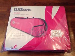 NEW Women's Wilson Hope Tennis Equipment Bag - Holds 3 Rackets - Pink
