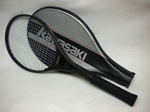 KAWASAKI KA-775 MIDSIZE TENNIS RACQUET W/BAG 4 3/8" NEW GRIP OVERWRAP VERY NICE