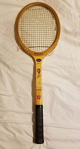 Vintage Jack Kramer Wooden Staff Tennis Racquet Racket Speed Flex Fibre Face