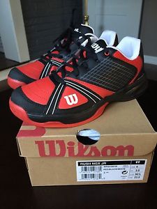 New Boys Wilson Rush NGX Jr Sneaker, Red & Black, Size 4