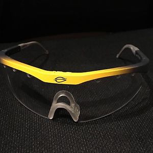 I.X. TALBOT SPEED PRO GLASSES RACQUETBALL SQUASH Black Yellow Sport Protect Eye