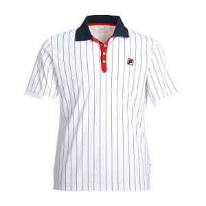 Fila Camisetas Hombre Camiseta Polo Stripes blanco
