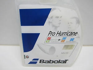 **NEW**  LOT OF 2 BABOLAT PRO HURRICANE 17 (1.25) NATURAL POLY TENNIS STRING