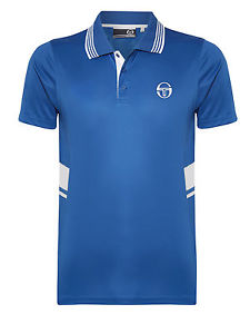Sergio Tacchini Hombre Giovanni Rendimiento Tenis Polo - Azul