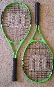 wilson advantage XL vmatrix adult tennis racket set of 2