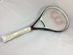 Wilson Black Whisper OS 110 Tennis Racquet 4 1/8 Grip Excellent Condition!!