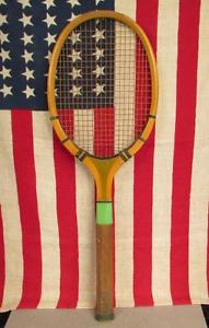 Vintage 1940s Paramount Wood Tennis Racquet Great Looking Display Racquet!