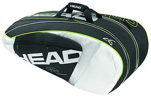 Head Djokovic 9R Super Combi KitBag Black/White