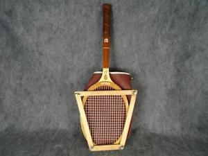Vintage Jack Kramer Autograph Wooden Tennis Racquet Wilson Frame & Cover