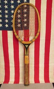 Vintage 1930s Wright & Ditson Antique Wood Tennis Racquet Davis Cup Model Nice!