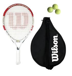 Wilson Federer 19" Raqueta De Tenis Junior + 3 Pelotas De Tenis