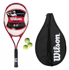 Wilson Grand Slam XL Adulto/Juvenil Raqueta De Tenis + 3 Pelotas De Tenis
