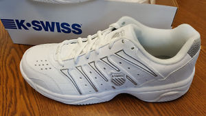 K-Swiss Womens Grancort II Size 11 White/Silver