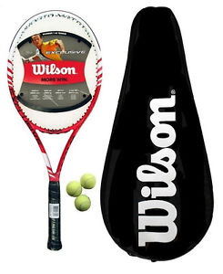 Wilson Exclusivo Hybrid Raqueta De Tenis Con Transporte Estuche+ 3 Bolas