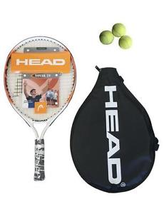 Novak Cabeza 19" Raqueta De Tenis Junior + 3 Pelotas De Tenis