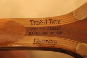 Thos J. Tate London Wooden Tennis Racket
