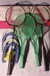 Franklin Badminton Sports Bundle Set 4 with Carrying Bag Horse Shoes
