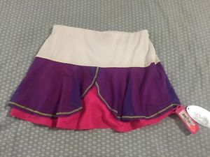 LUCKY IN LOVE TENNIS SKORT SKIRT Girl's L (14)