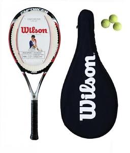 Wilson Enforcer Lite Carbono Raqueta De Tenis L3 + Funda + 3 Pelotas De Tenis