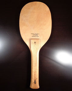 VINTAGE ROBERT L. MILLER CO. LOOP TENNIS WOOD RACKET WOODEN TABLE TALLAHASSEE FL