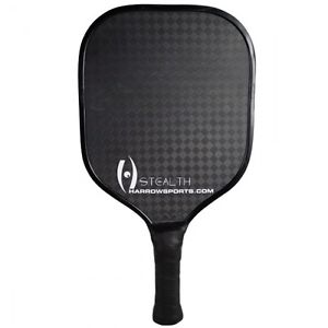 Harrow Stealth Pickleball Paddle 4 1/4 (pickle ball racket black 210g carbon)