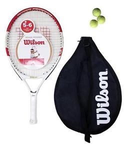 Wilson Federer 21" Raqueta De Tenis Junior + 3 Pelotas De Tenis