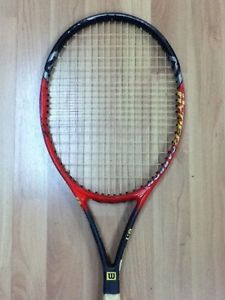 WILSON HYPER PRO STAFF 6.1 95 MIDPLUS STRUNG TENNIS RACQUET 4-3/8" FREE SHIPPING