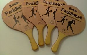 Lot of 4 Vintage Franklin Paddleball Backyard Picnic Beach Play !