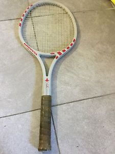 Vtg KNEISSL White Star Mid Tennis Racquet Australia 4-5/8" Grip Good