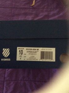 K-SWISS HYPERCOURT WOMENS SZ 10 Tennis Shoes